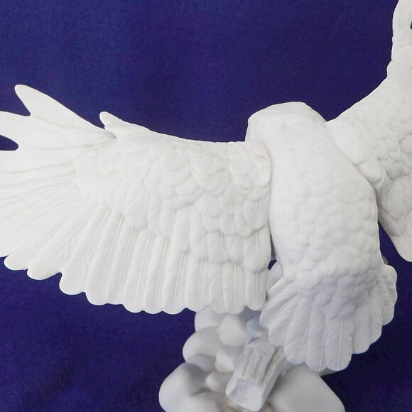 Night Sentinel Figurine Snowy Owl on Branch Jonathan Bronson Franklin Porcelain - Picture 9 of 12